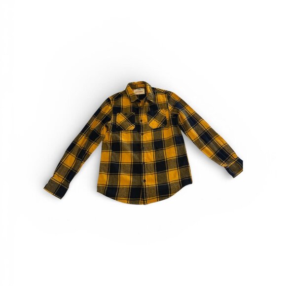 urban pipeline Other - Urban Pipeline Boys Yellow Flannel Shirt Long sleeve button Size Big Boy L 14-16